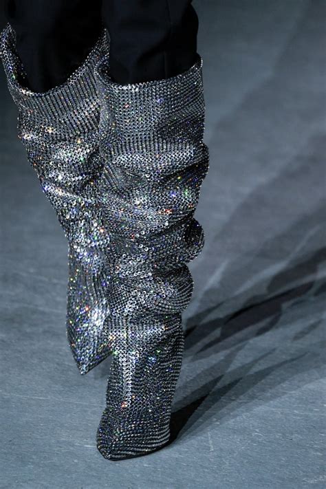 ysl boots glitter price|ysl high boots.